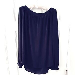 LOFT Navy Blue Blouse